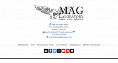 Desktop Screenshot of maglaboratory.org