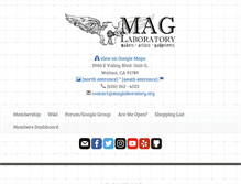 Tablet Screenshot of maglaboratory.org